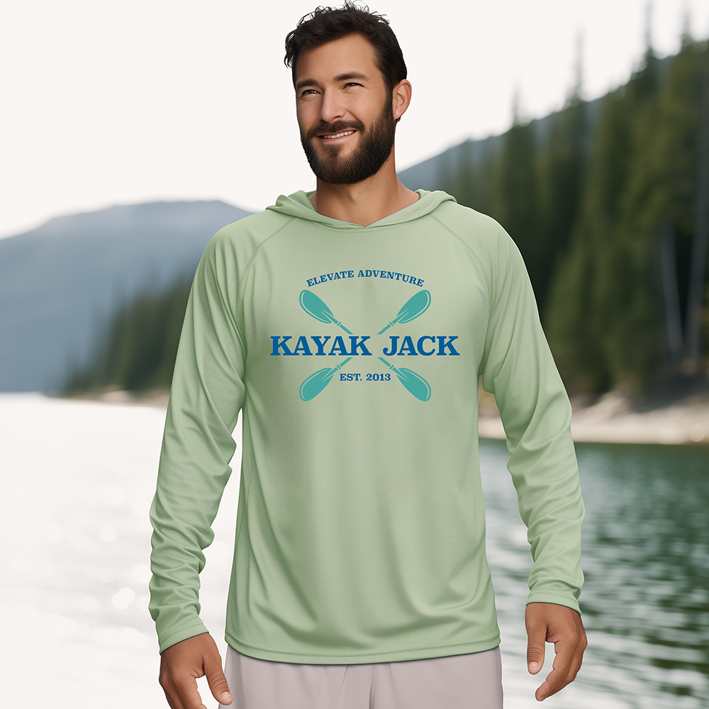 UPF 50+ Sun Protection Hoodie Shirt - Kayak Jack