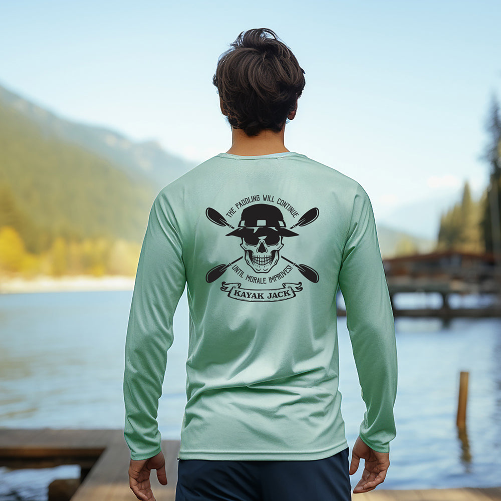 Paddling Will Continue Until Morale Improves UPF 50 Sun Shirt Small