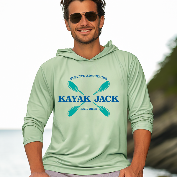 UPF 50+ Sun Protection Hoodie Shirt - Kayak Jack