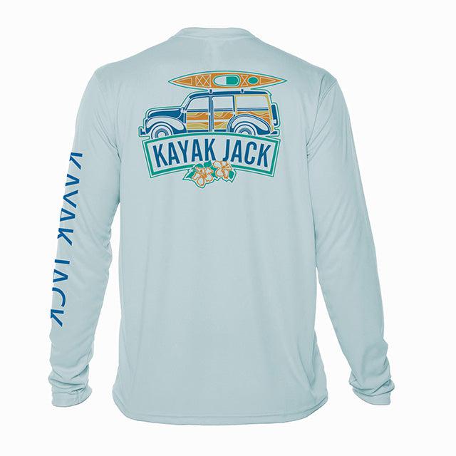 Men’s UPF 50 Sun Protection Performance Shirt Blue - Kayak Jack Large